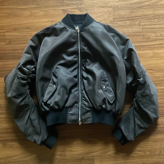 cmmawear 커마웨어 c round bomber 봄버 다크 브라운