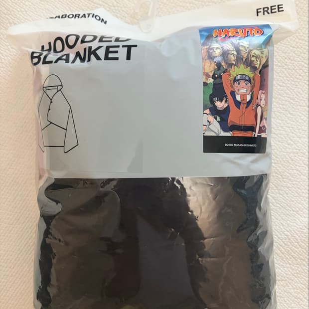 스파오 나루토 아카츠키 후드 담요