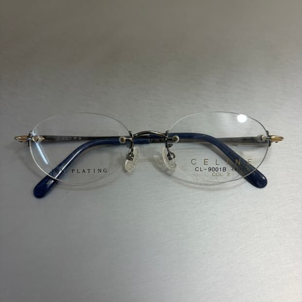 셀린느(CELINE) CL-9001B 골드 힌지 타원형 무테 안경