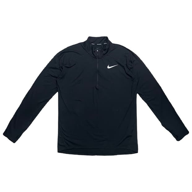 나이키 드라이핏 엘리먼트 하프집 탑 블랙 L