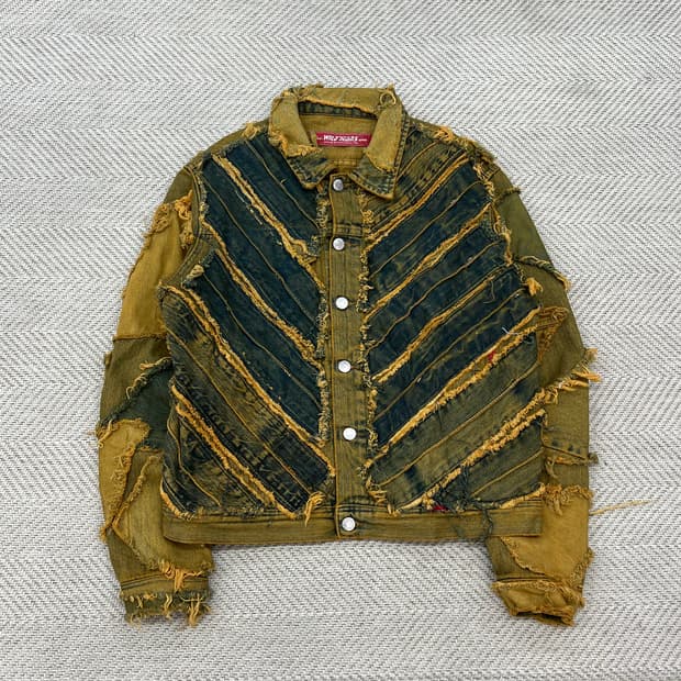 빈티지 워싱 컷오프 데님 자켓 r3137