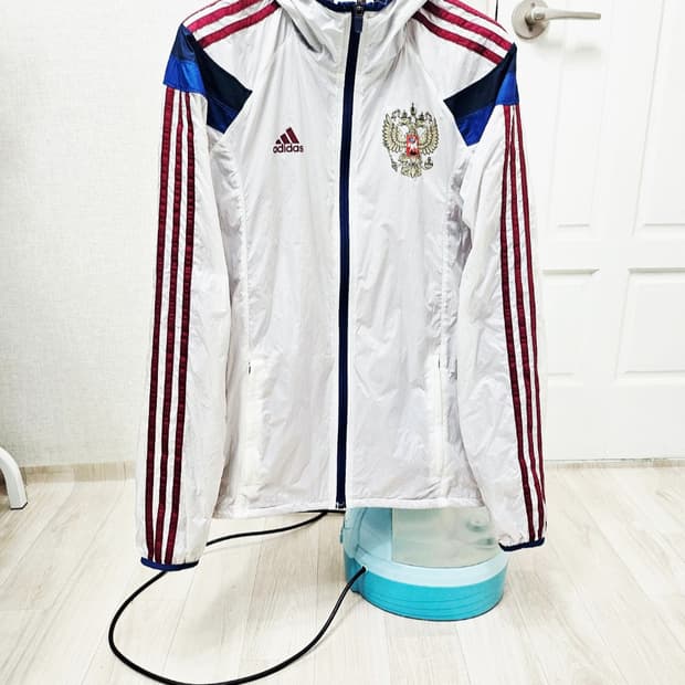 (95)M ☆우주매물☆ 아디다스 러시아 [화이트버건디] 바람막이