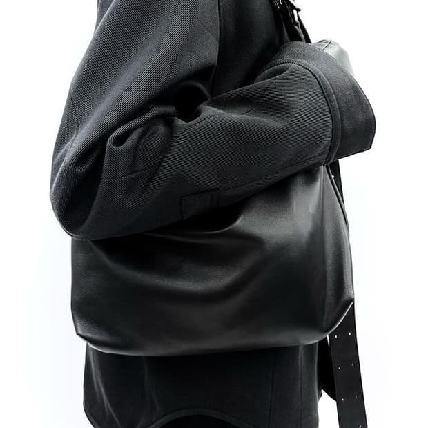 Vuja de Theo leather affix bag