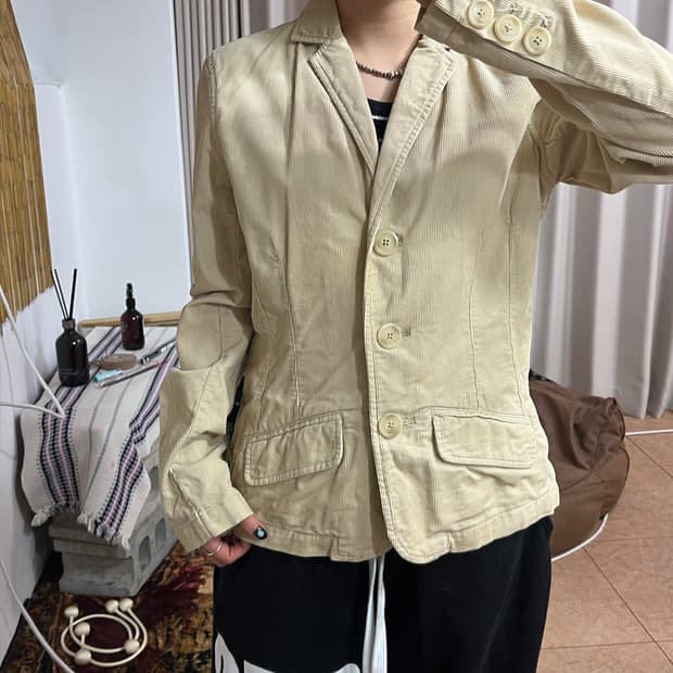 아메리칸이글 여성 3버튼 코듀로이 블레이저 자켓