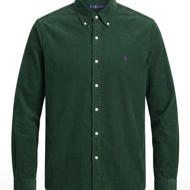 폴로 랄프로렌 그린 코듀로이 셔츠 L