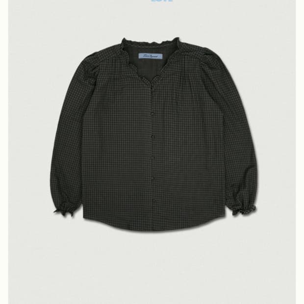 바이무드 빈티지 프릴 블라우스(새상품)