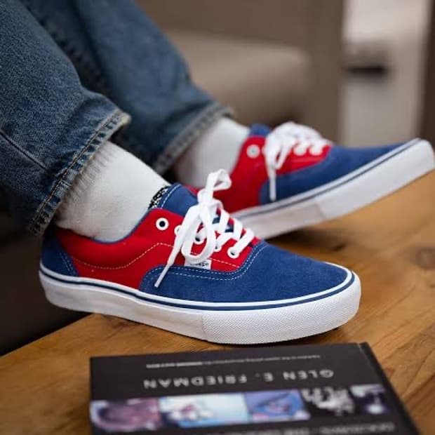 (280) 반스 스케이트 에라 블루 레드