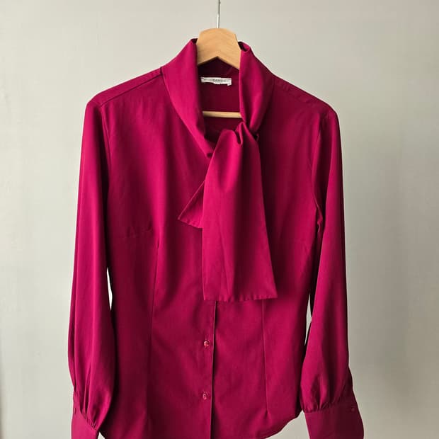 NARACAMICIE Tie-Neck Blouse Italy made