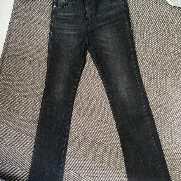 쓰리타임즈 5501 bootcut black jeans M