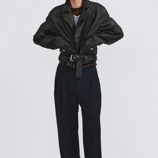 [M] 새상품 렉토 빈티지 이펙트 바이커 자켓