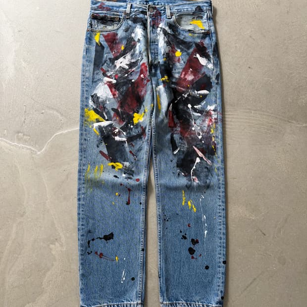 Levi's 501 Painting Denim Pants 
