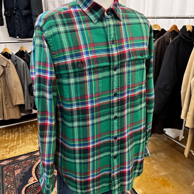 폴로 랄프 로렌 플란넬 체크 셔츠