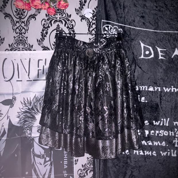 a Gothic button skirt