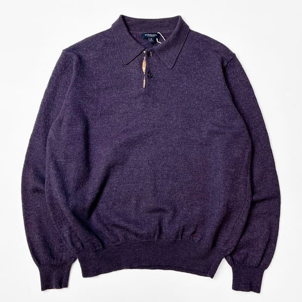버버리 런던 00s 메리노울 카라 니트 PN5124