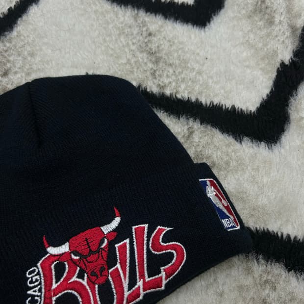 시카고불스 자수 비니/블랙