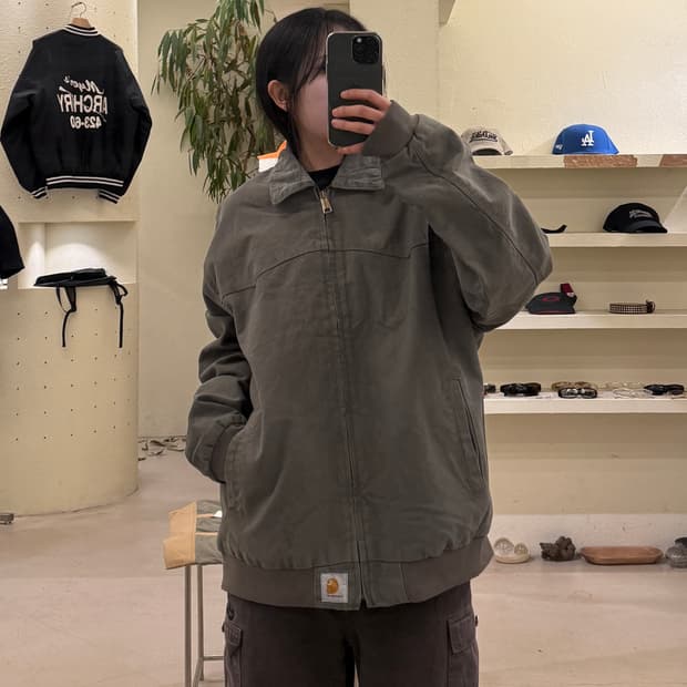 칼하트 산타페 그레이 워크 자켓 U572