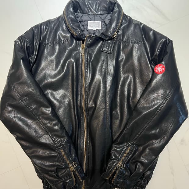 카브엠트 c.r 레더 자켓 L