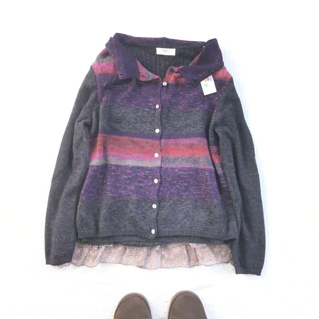 JPN/ 하구미가디건 모리걸가디건 아오유우가디건 