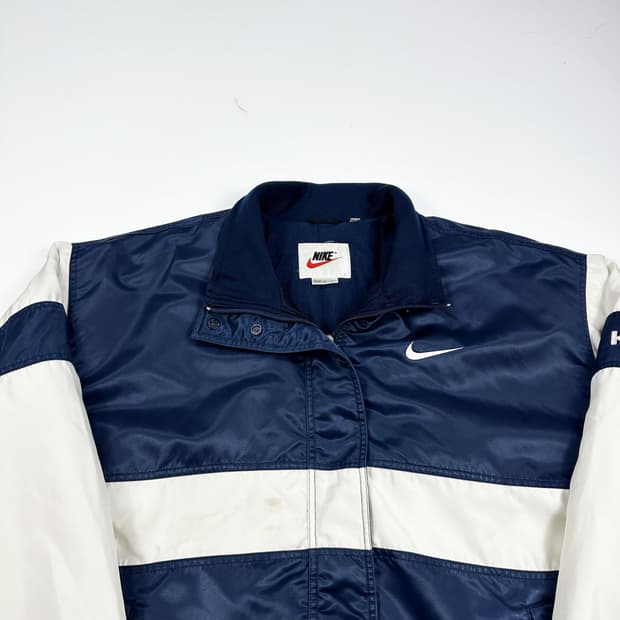 나이키 올드스쿨 보이즈 빅스우시 네이비 점퍼 자켓 (실측 M)