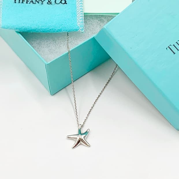 티파니 스타피쉬 펜던트 실버 목걸이 풀구성 NO.92