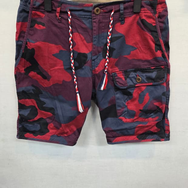 스토니 스트라이드 카모 카고쇼츠 반바지 L 대략 31 32 