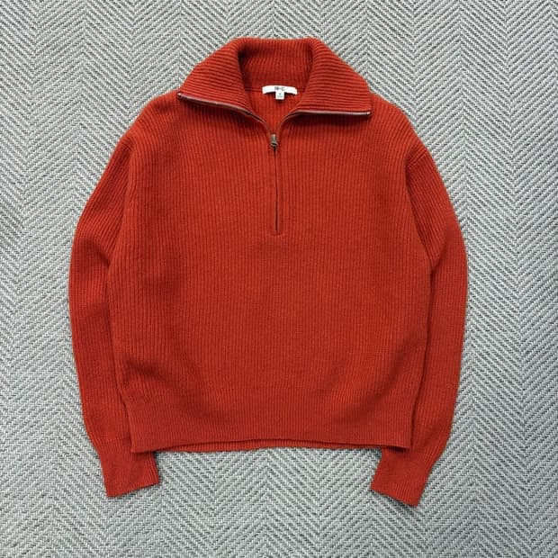 유니클로 C라인 램스울 하프집업 니트 v2882