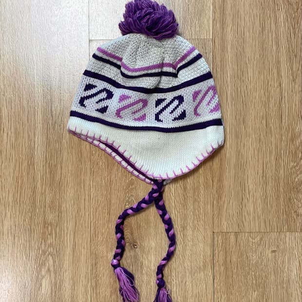 국내 유일 Made JP 빈티지 패턴 울 니트 귀달이 이어플랩 비니 모자