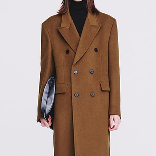 토니웩 23fw 더블코트 카멜 