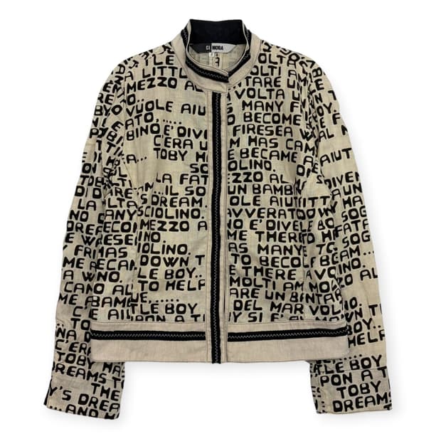 데드스탁 Ci moda 빈티지 레터링 패턴 자켓