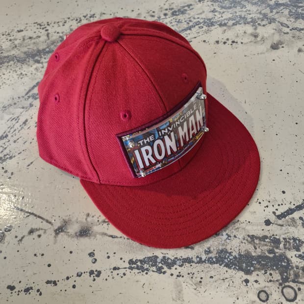 마블 아이언맨 스냅백 새상품