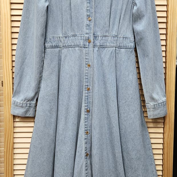 (새상품)L.A.P 데님 연청 롱원피스