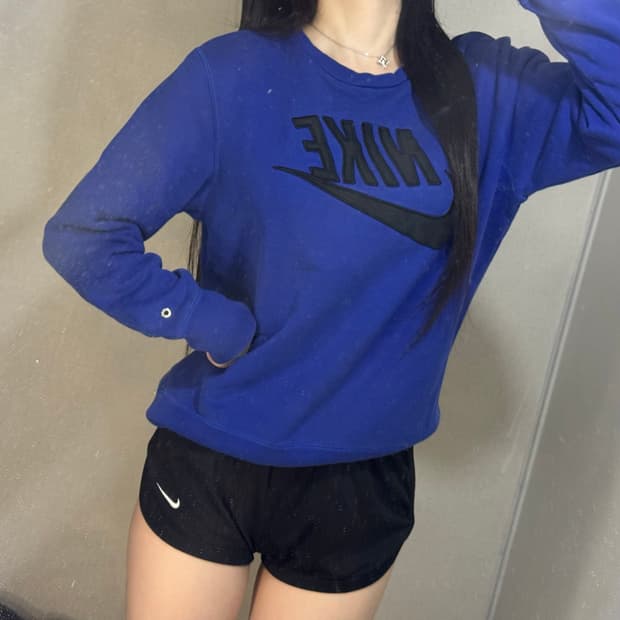 나이키 빅로고 블루 맨투맨 💙