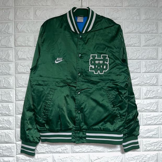 [NIKE] 나이키 비버튼 오리건 그린 스타디움 자켓