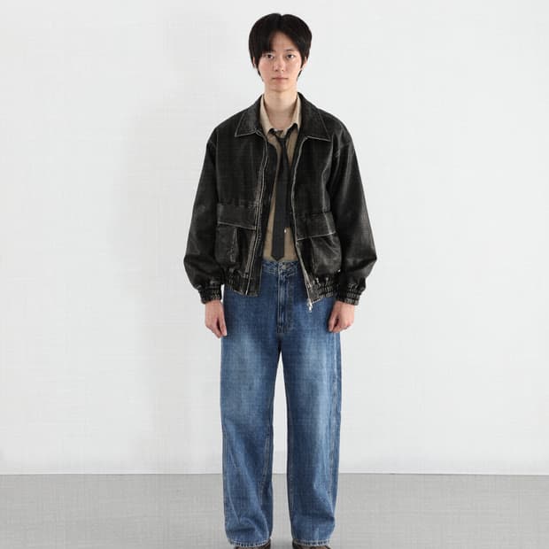 [2] 마티스 더 큐레이터 와이드 데님 팬츠 미드 워시드