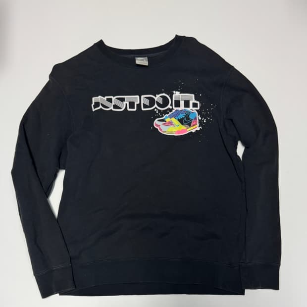 나이키 올드스쿨 저스트두잇 맨투맨 블랙 L