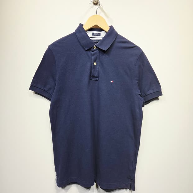 타미힐피거. 남자 커스텀핏 반팔 카라티_M