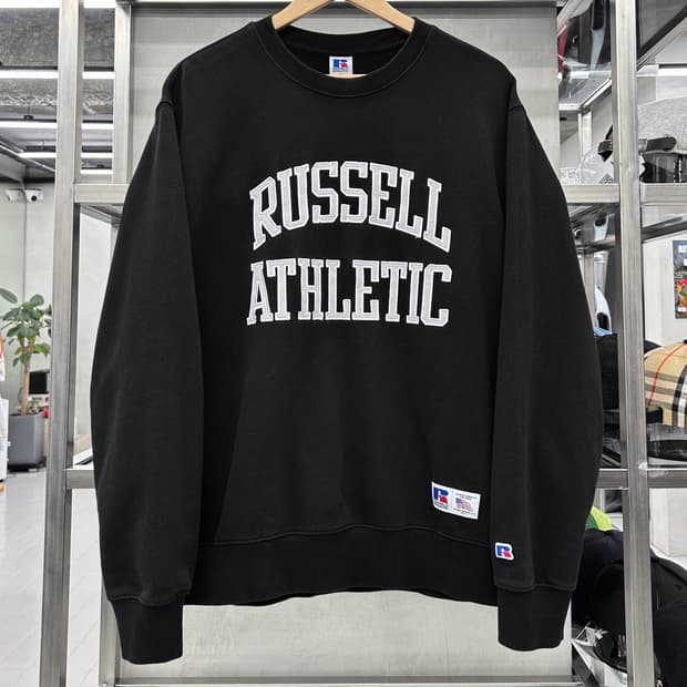  러셀 Athletic 컬리지 로고 스웻 셔츠 맨투맨