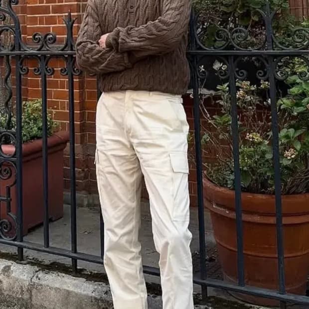 랄프로렌 퍼플라벨 캐시미어100%케이블 모크넥 이진욱 김우빈 쿠치넬리