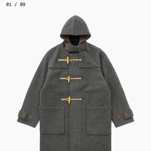 [L] 카키스X글로버올 더플코트 그레이