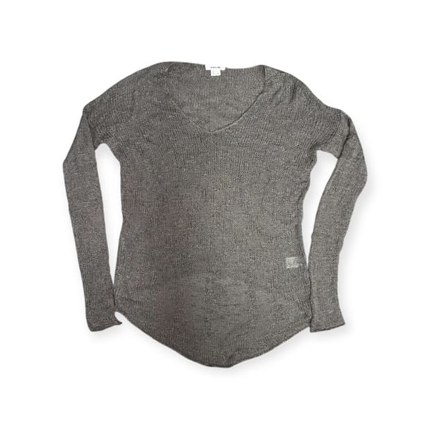 Helmut Lang 100% Silk Knit Long Sleeve 
