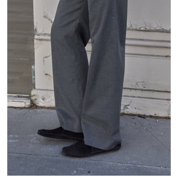  Mudule slacks grey stripe 1사이즈