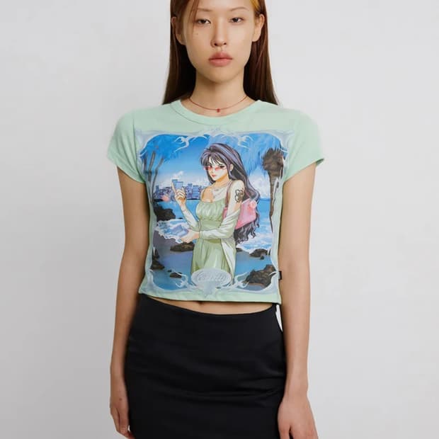 [큐리티] C MIIGO X WOMEN GRAPHIC T-SHIRT_MI