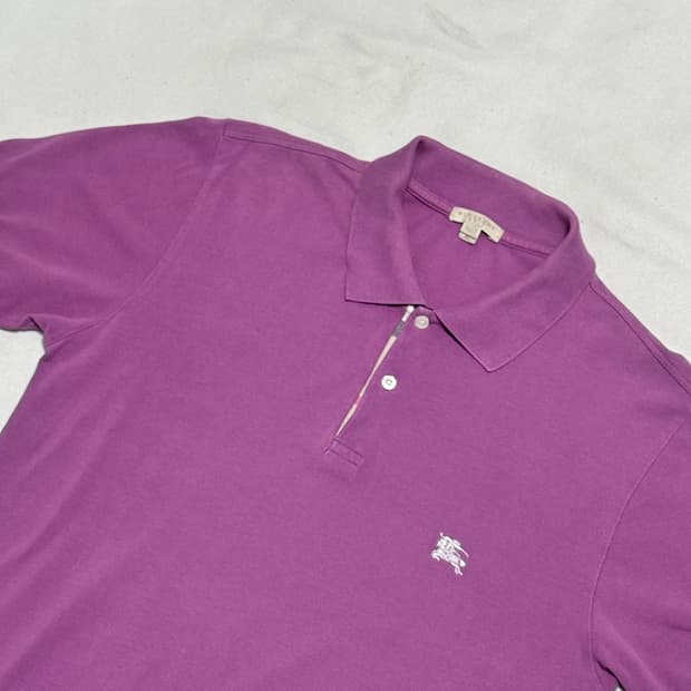 XL 버버리 카라 피퀘티셔츠