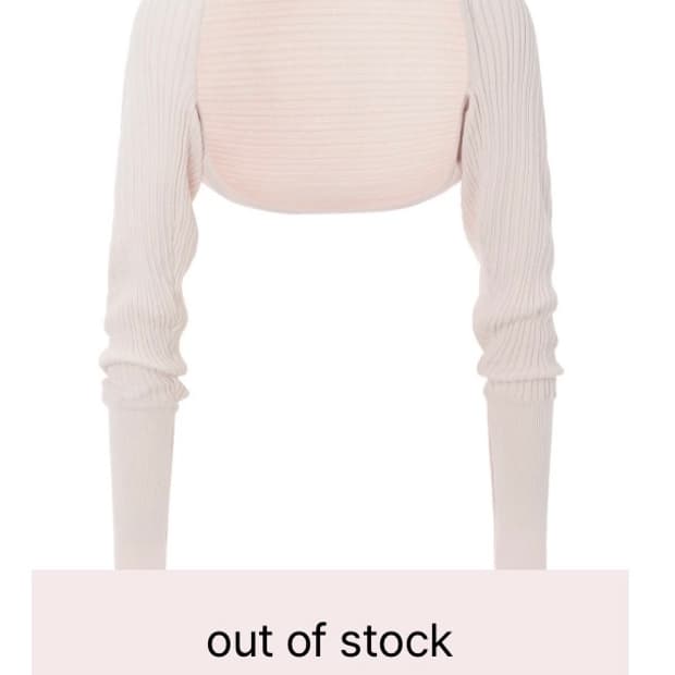 쓰리타임즈 골지 코튼 볼레로 핑크 (golgi cotton bolero)