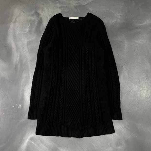  사카이 블랙시스루 니트 y15113