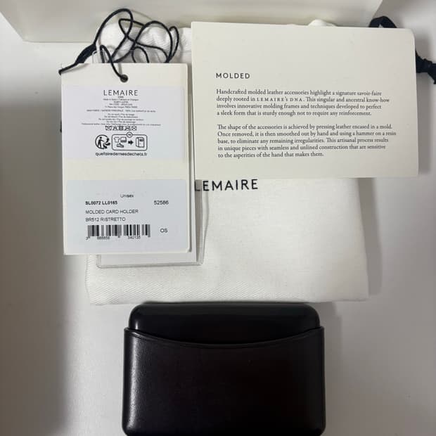 LEMAIRE 몰디드 카드지갑