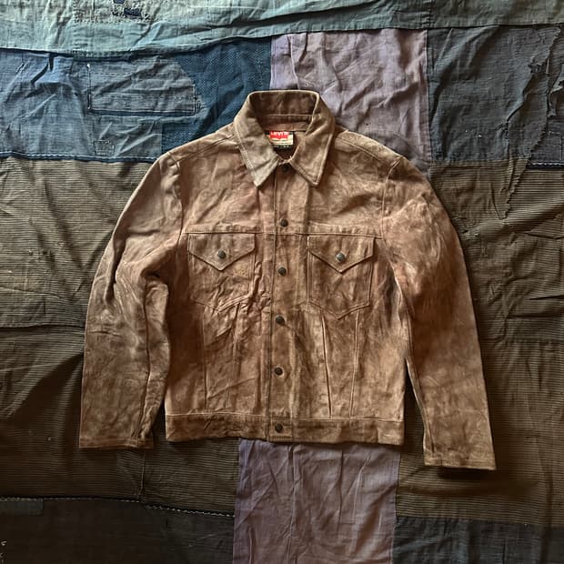 60s 70s Levis Big "E" 3rd Suede Jacket