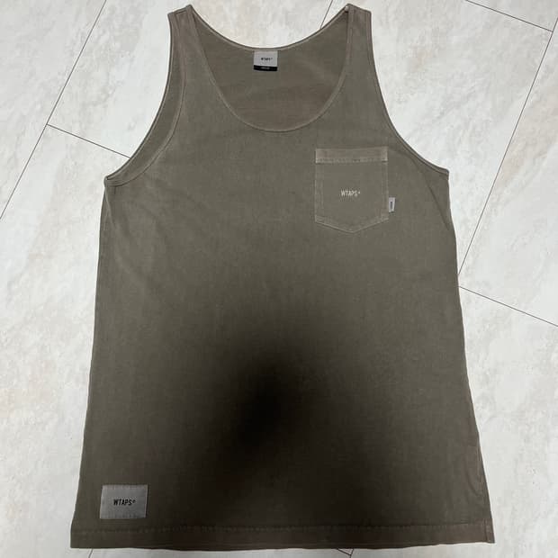 WTAPS 올리브 워싱 나시 SIZE 02