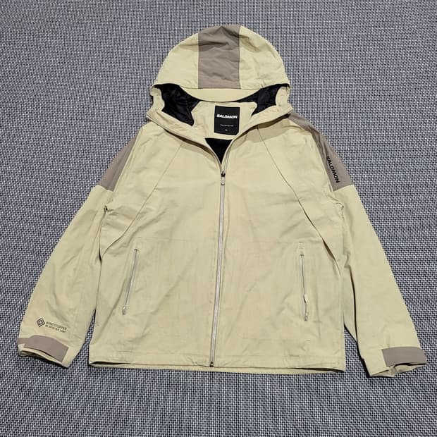 살로몬 고어텍스 윈드스토퍼 자켓 베이지 (XL)