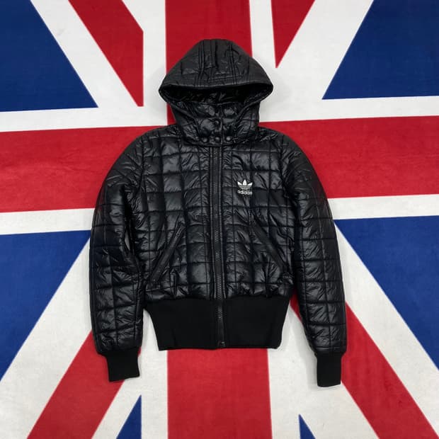 아디다스 실버로고 퀼팅자켓 여성 85 실측 44-55